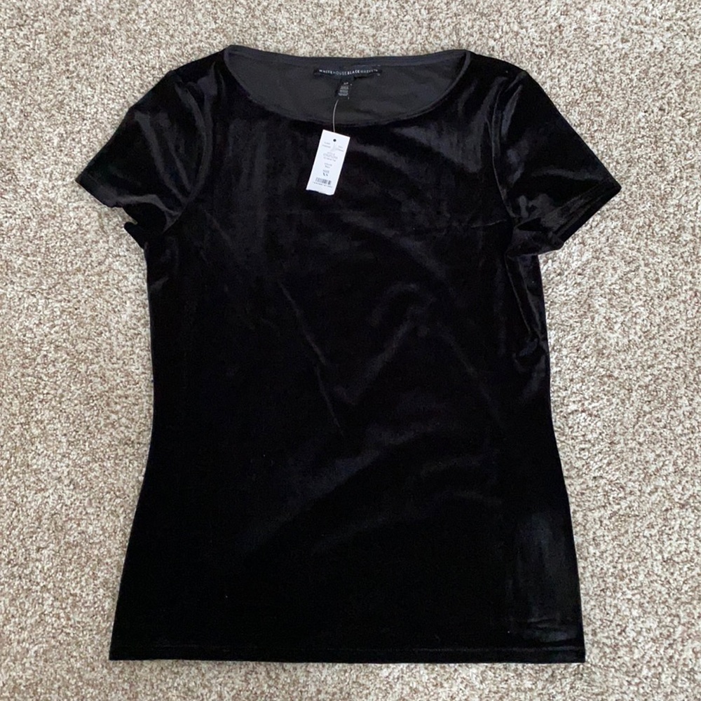 WHITE HOUSE BLACK MARKET Velvet Tee - NWT!